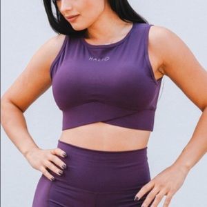 Halio LA Dreamy Crop Top, medium, purple NWOT